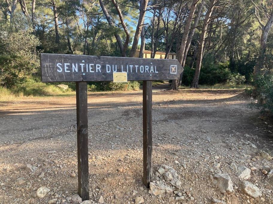 Bandol Roc Beach Vue Mer Grand T3 Face A La Plage Avec Parking Eksteriør bilde